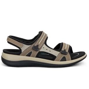 OrthoFeet Venice 926 Womens Brown Leather Orthotic Sport Sandals Size 8.5 Medium